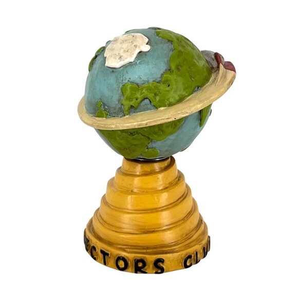 Fossil Collectors Club Around The World Globe Bobble Statue Advertising Display - Picture 3 of 9